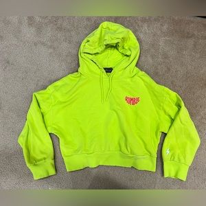 Limited edition Rumble Boxing Cropped Lime Green sweatshirt.  Size Large.